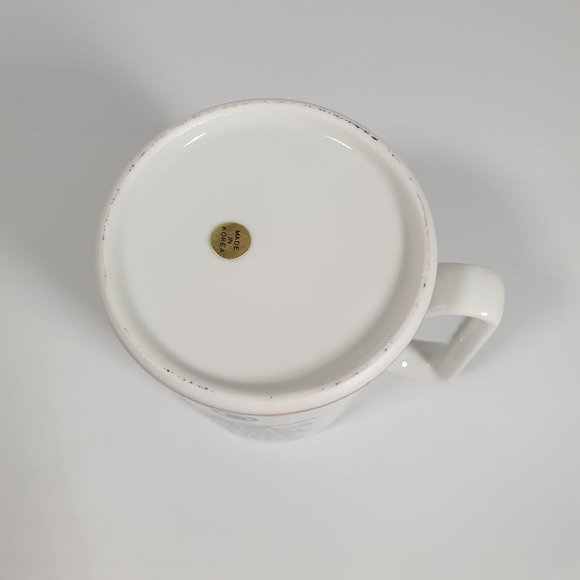 Norman Rockwell River Pilot Collectors Coffee Mug 1985 Museum Vintage Gold Rim - Picture 5 of 5